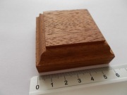 Podstawka mahoniowa mahoń pod modele dioramy figurki modelarstwo