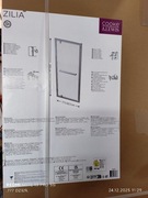 Drzwi do kabiny Zilia INOX 80 cm,10 mm szkło,wys200 cm