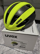 Kask rowerowy Uvex Rise CC - żółto-czarny 56-59cm żółto-czarny