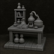 Pracownia alchemika figurka kolekcjonerska RPG