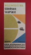 Mapa Woj. Gdańskie Słupskie 1984 r.