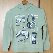 Bluza z kapturem 146 C&A oliwkowa