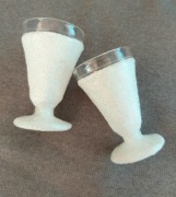 DOSTĘPNE Białe kieliszki oszukane ślubne 15ml ślub