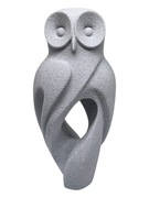 Figurka ozdoba Sowa 15 cm Marmurkowa