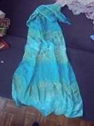 Niebieski szalik cienki modny 