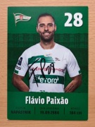Autograf oficjalna karta Lechia Gdańsk 2021/22 Flavio Paixao