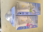 Butelki CHICCO NATURAL FEELING 2m+ 250ml, 6m+ 330 ml szybki przeływ