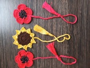 Zakładka do książki słonecznik mak zestaw 