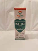 MyVita NATURALNA WITAMINA K2 100mcg + D3 4000 krople 50ml