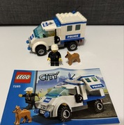 LEGO City 7285 - Patrol policji z psem, komplet z instrukcją