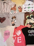 Bluzki dziewczęce krótki rękaw roz 146 /152 