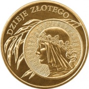 moneta mennicza dzieje złotego głowa kobiety 2006 r 2 zł 
