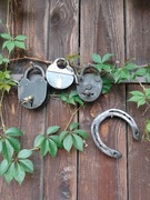 Kłódki stare mini kolekcja, super okazja kolekcjonerska, podkowa gratis