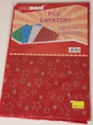 FILC GWIAZDKI 20X30 czerwony