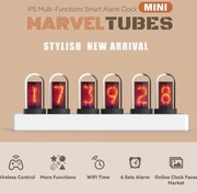 Zegar z Tubami Nixie IPS i Kolorowym RGB – Dekoracja Pokoju Wifi