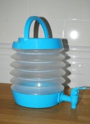 Składany pojemnik na wodę z kranikiem * 3,3 L * kempingowy turystyczny