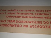 GENARALGOUVERNEMENT AFISZ ANTYBOLSZEWICKI 1944/1945