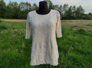 Koronkowa bluzka TUNIKA ecru Dorothy Perkins 42 XL
