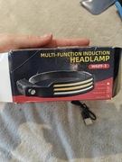 Wielofunkcyjna latarka czołowa z indukcją (czujnik ruchu)