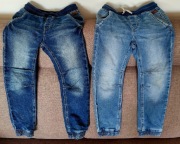 2 x Spodnie jeansowe LAB INDUSTRIES KAPPAHL rozmiar 122,  MIĘKKIE wygodne 