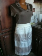 Monnari sukienka w brązach i beżach CUDO 38 40/42