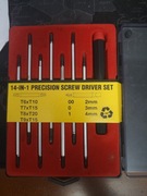 Zestaw 14 precyzyjnych wkrętaków