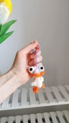 Kaczuszek na szydełku, brelok, zawieszka handmade
