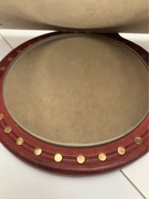 vintage lustro berber fryzjer skóra klimatyczne