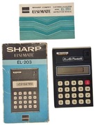 SHARP EL-203 ELSIMATE KALKULATOR LCD VINTAGE