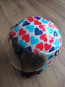 Kask na skuter serca serduszka BHR.