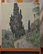 Cyprysy przy drodze Kazimierz Wilk 1900 zł