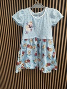 Sukienka Frozen 3T / 98 cm – bawełna, kolor błękitny, Elsa & Anna