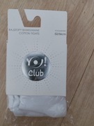 Rajstopy bawełniane białe - rozmiary 52/56