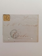 Stary List z 1854 roku ze znaczkiem Thurn & Taxis