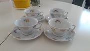 Zestaw 4 filiżanek porcelanowych