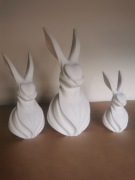 Zajączki wielkanocne zestaw kolor biały