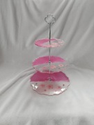 Rękodzieło Patera 3 piętrowa z żywicy Handmade 