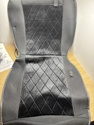 Mata grzewcza na fotel siedzenia samochodu z masażem i zasilanie 12v 24v