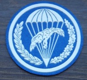 Naszywka Desant na niebieskim tle gumowana