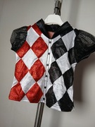 Strój przebranie harley quinn bluzka super hero girl r.5-6 lat