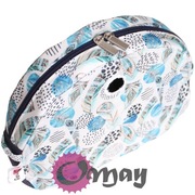 Granatowy organizer do Obag MOON LIGHT ML piórka niebieskie beż wkład OMAY