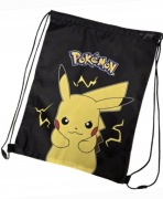 PLECAK WOREK POKEMON PIKACHU SZKOLNY PRZEDSZKOLE CZARNY