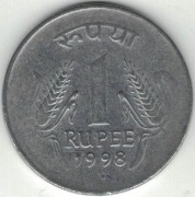 Indie 1 rupia 1998 N - 25 mm - Noida - nr 2