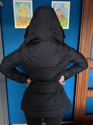 Kurtka puchowa z kapturem Tommy Hilfiger damska granatowa rozmiar S/36