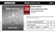 Bilety na turniej tenisowy Madryt 2026