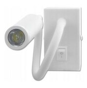 Kinkiet, lampka LED do czytania Leo 3W - biała