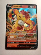 Karta Pokemon Simisear V CRZ 022