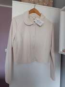 Sweter kremowy z kołnierzykiem M H&M