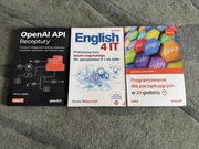 Ksiażki Programowanie, Open Ai Api oraz English for It.