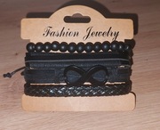 Bransoletka Męska Komplet 4 sztuki